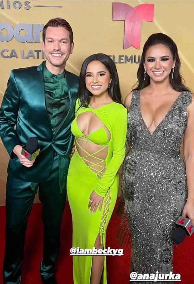 La presentadora hondureña compartió con grandes artistas como la cantante estadounidense Becky G.