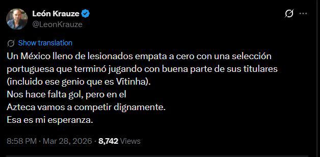 Indignación por lo que pasó en el México vs Portugal; Faitelson reacciona