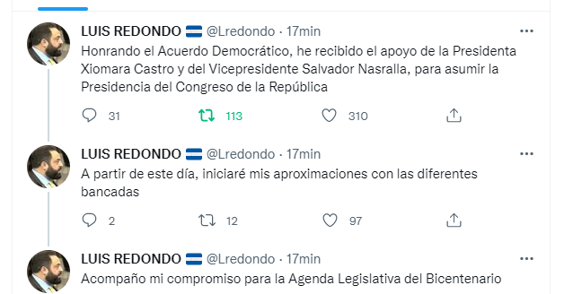 Luis Redondo será el nuevo presidente del Congreso Nacional