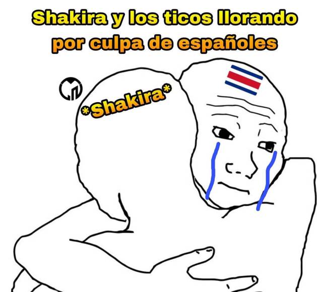 Los memes se burlan de Costa Rica tras ser goleada por España