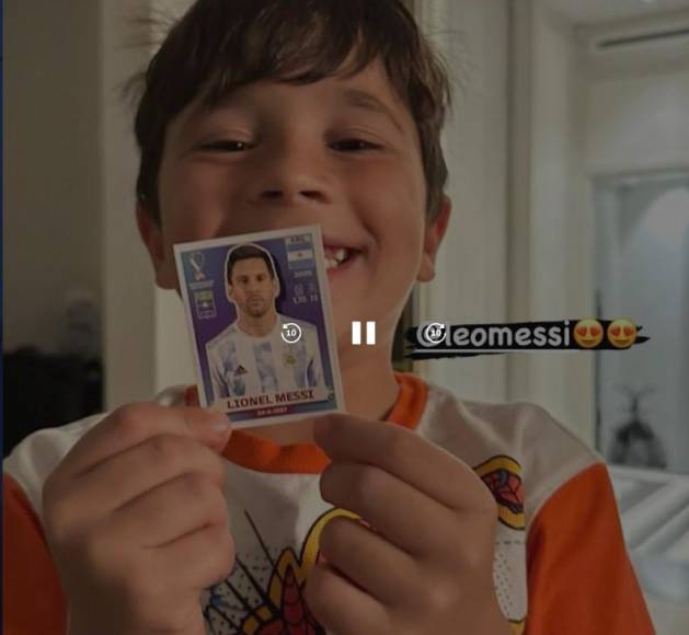 A Mateo le salió la figura de Lionel Messi y lo que hizo causó la gracia de toda la familia.