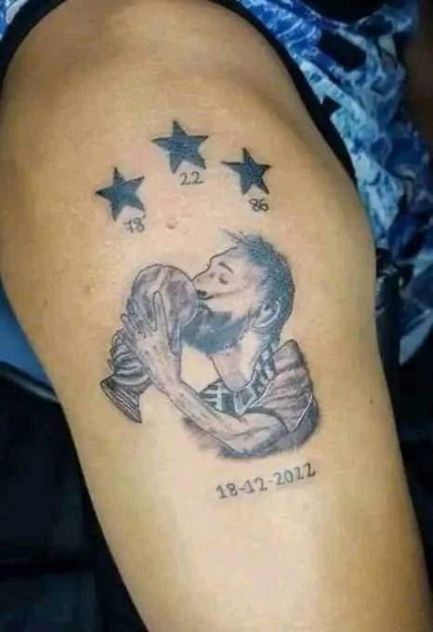 Los tatuajes más chistosos de Messi tras ganar el Mundial