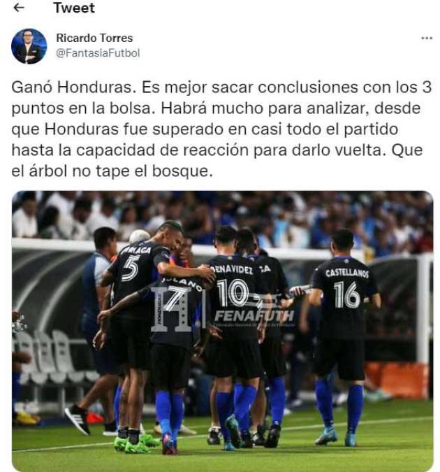 La victoria de Honduras ante Guatemala generó todo tipo de comentarios.