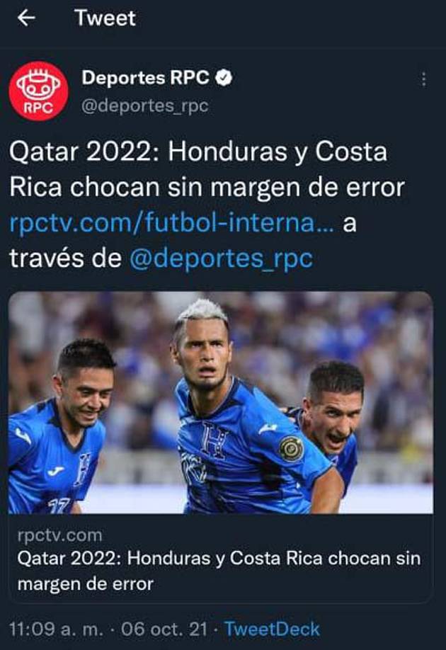 Esto dicen en Costa Rica previo al duelo ante Honduras: ”Siempre nos pone a sufrir”