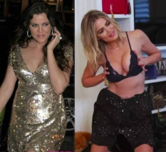 Según Khloé, su busto también es real. Incluso está pensando seriamente en operarse para mejorarlos tras tener a su hija True.