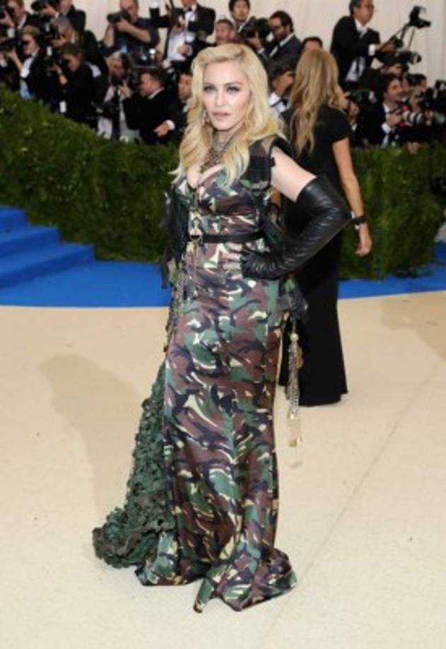 Madonna llegó con un estilo militar y todas las llaves de su casa encima, una mujer muy precavida.