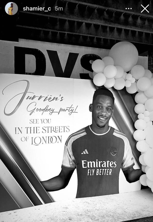 Mikel Arteta está cerca de tener a un nuevo fichaje para su defensa. El central neerlandés Jurriën Timber será nuevo jugador ‘gunner’ por más de 40 millones de euros. Su hermano ha publicado una foto en Instagram que confirma la contratación. El anuncio será oficial en las próximas horas.