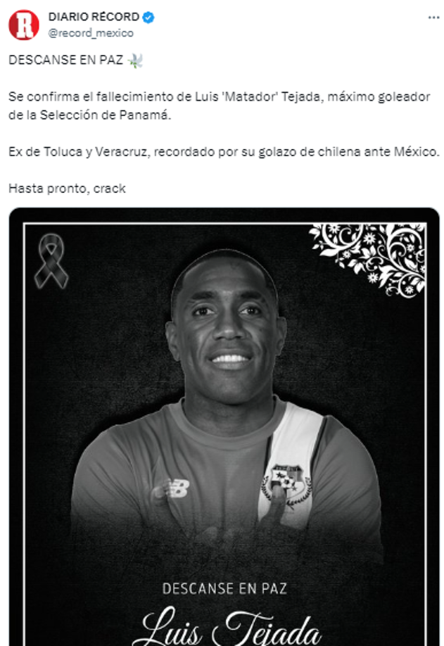 “Hasta pronto crack”, el mensaje de Diario Récord de México.