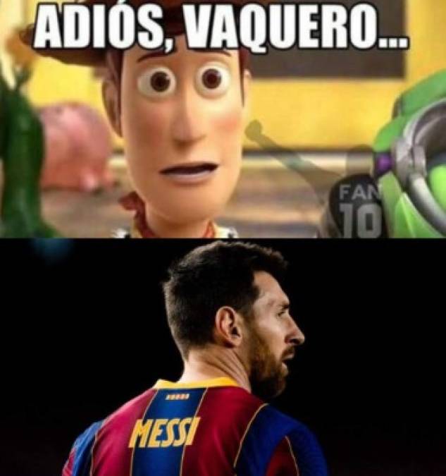 Los mejores memes tras la despedida de Messi del Barcelona