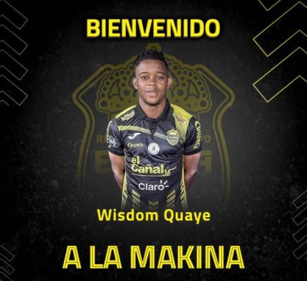 Wisdom Quaye: El lateral derecho fue anunciado como nuevo refuerzo del Real España, llega procedente del Vida.