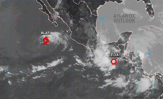 Tormenta tropical Celia se degrada a depresión en el Pacífico centroamericano