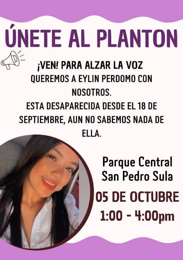 Eylin Lobo desapareció desde el 18 de septiembre de 2024.