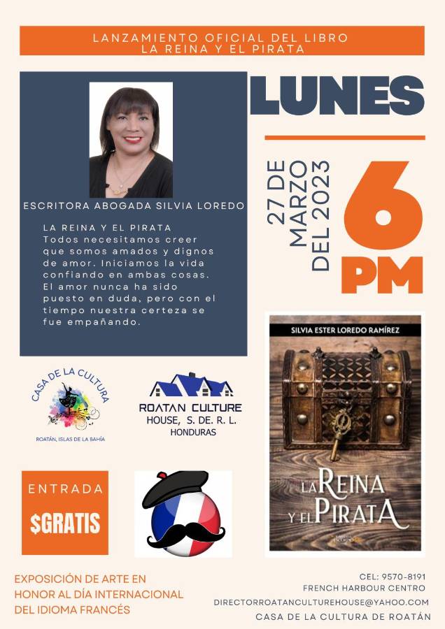 Silvia Loredo presentará su nuevo libro en Roatán