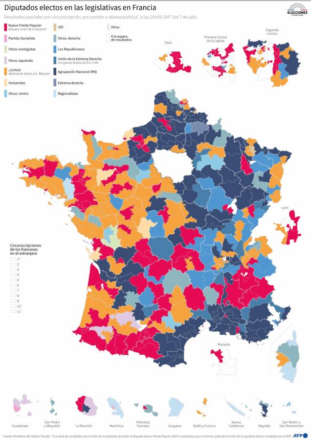 La izquierda francesa y Macron dan la sorpresa y relegan a la ultraderecha al tercer lugar