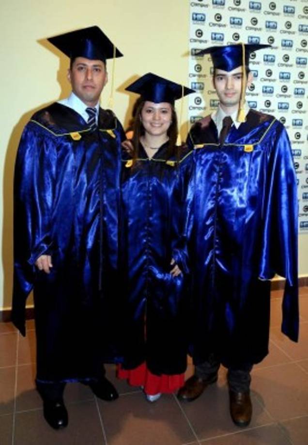 Gimmy Hernández, Maryeni Mendoza y Henry Bahr.