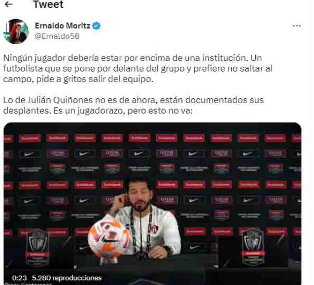 Los periodistas mexicanos reaccionaron asombrados con la decisión de Julián Quiñones.