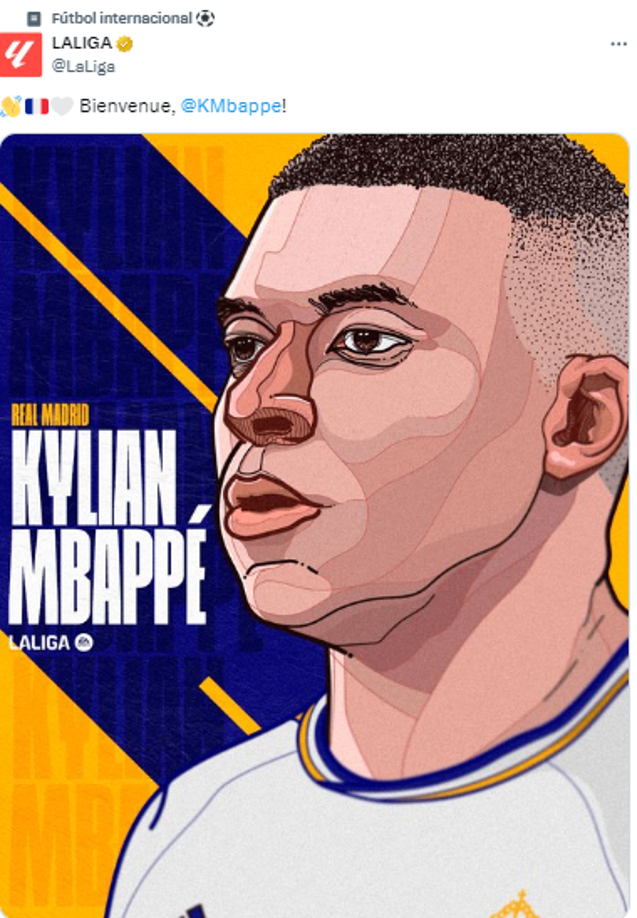 La Liga también le dio la bienvenida a Kilyan Mbappé.