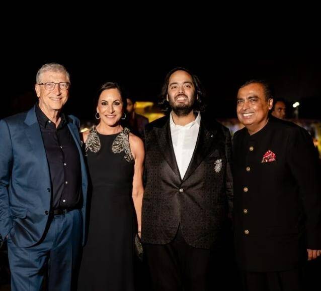 Entre los invitados están el cofundador de Microsoft, Bill Gates, y su esposa Melinda.