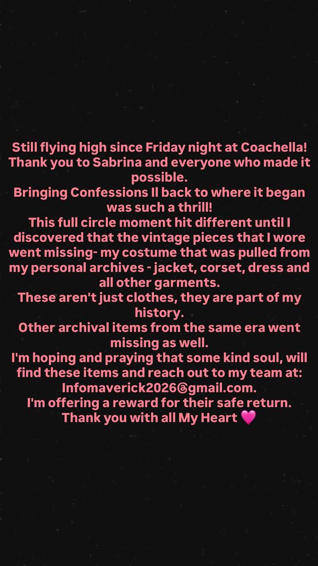 ¡Ni Madonna se salva de la delincuencia! Le robaron varias prendas en Coachella