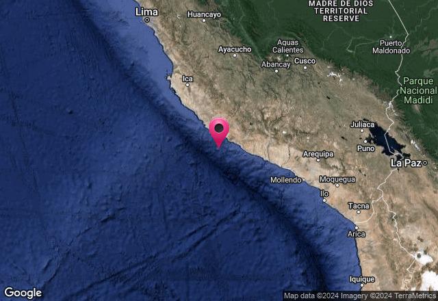 Perú activa alerta de tsunami tras fuerte sismo de magnitud 7.2