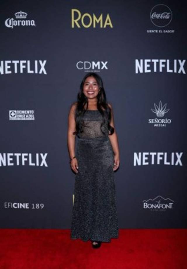 Yalitza en la premiere de Roma en México el pasado noviembre.