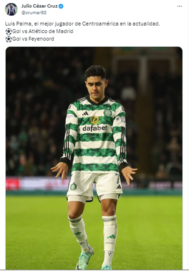 Julio Cruz, periodista de El Heraldo, opinó que “Luis Palma, el mejor jugador de Centroamérica en la actualidad”.