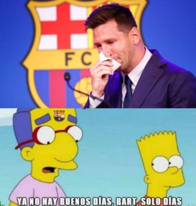 Las redes sociales se han llenado de memes, incrédulas aún por el anuncio de la no continuidad de Messi en el Barça.<br/>