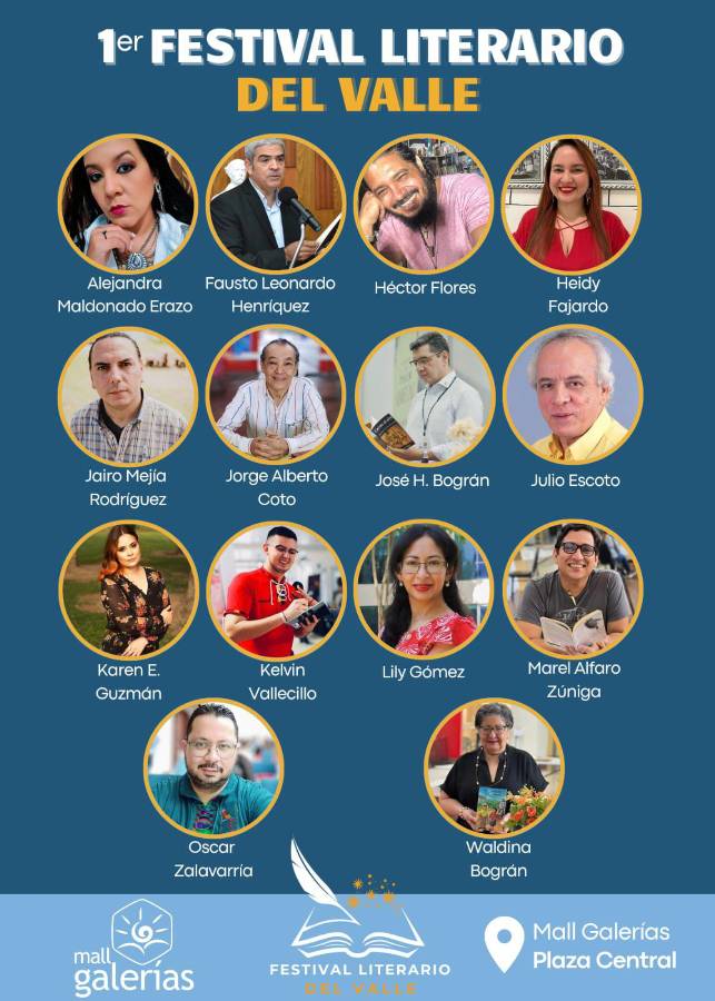 Fotografías de los escritores participantes.