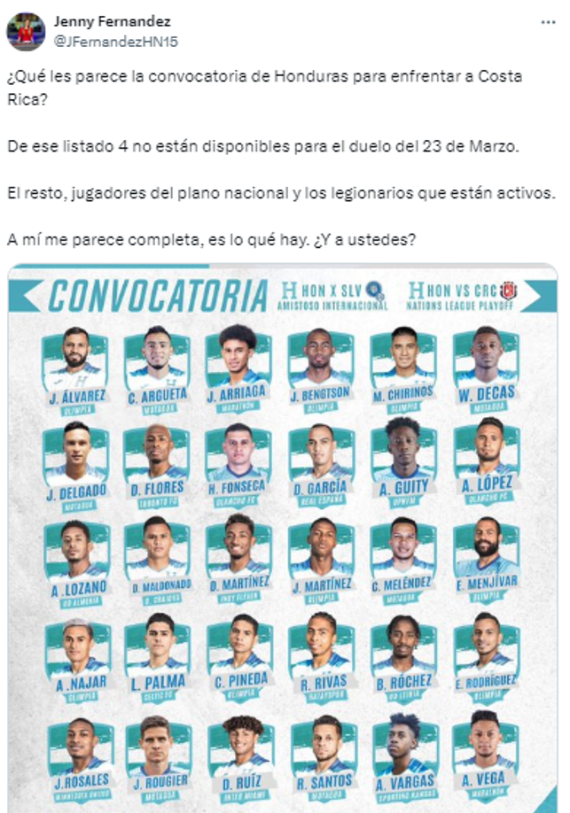 Jenny Fernández de DIEZ TV: “A mí me parece completa, es lo qué hay”. 