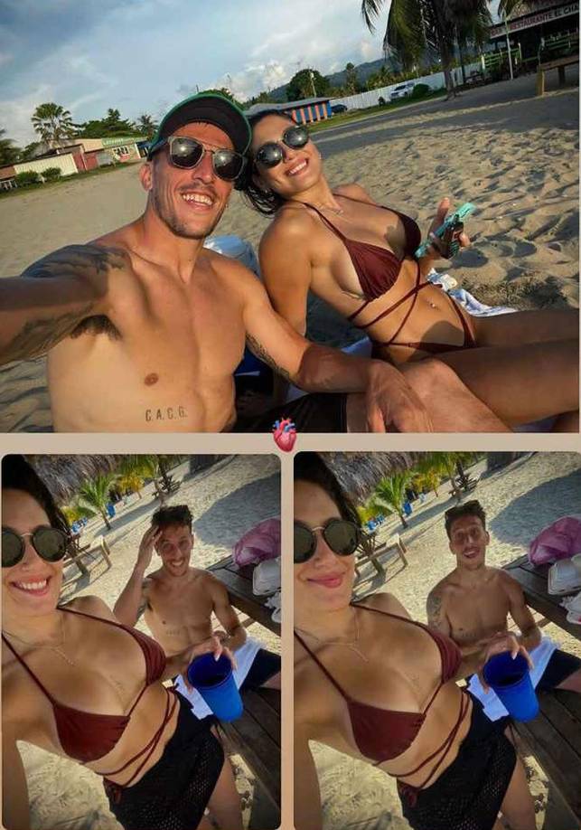 Ignacio Colombini y su bella novia Rocío Pérez festejaron un aniversario más de su relación en Tela.