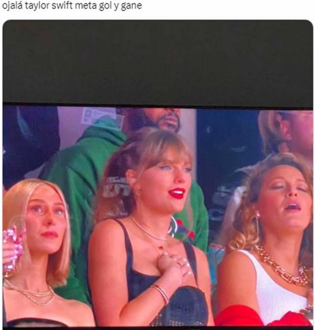 Taylor Swift también fue protagonista de los memes en el Super Bowl 2024 que jugaron Kansas City Chiefs y San Francisco 49ers en el Allegiant Stadium de Las Vegas.