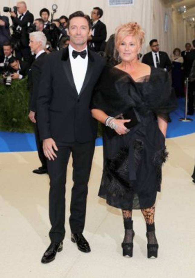 El actor Hugh Jackman (izq.) y su esposa Deborra-Lee Furness.<br/>