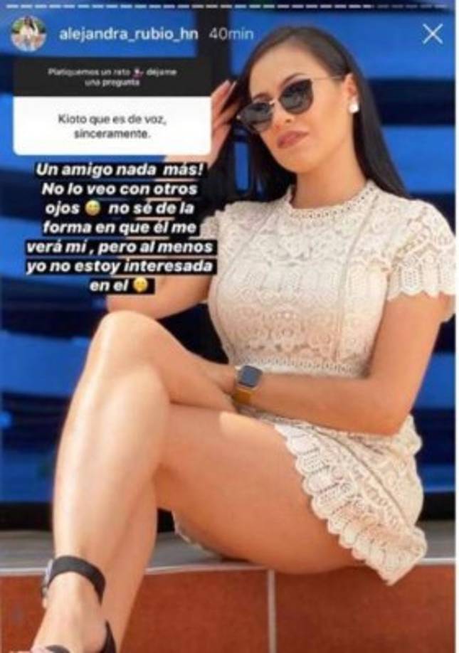 Alejandra Rubio negó algún interés en Quioto y le dejó muy clara las cosas.