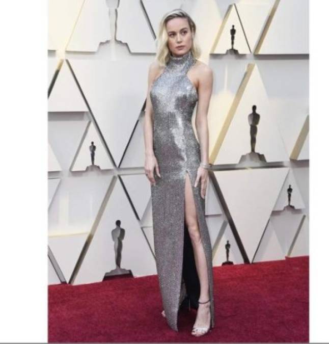 Brie Larson en la alfombra roja de los Óscar 2019.