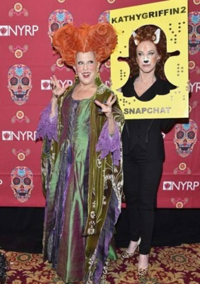 Las comediantes Bette Midler y Kathy Griffin.