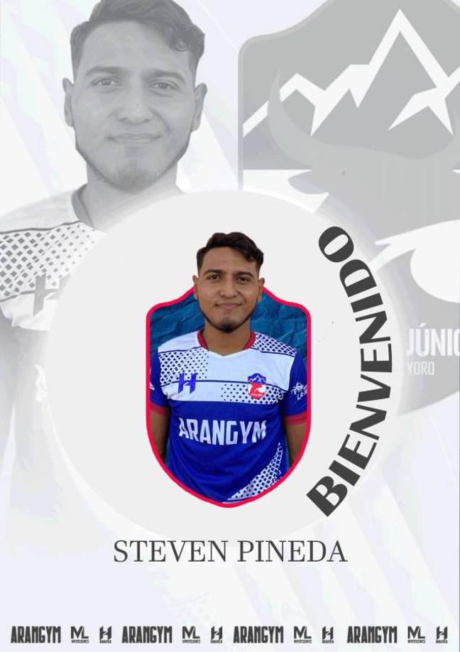 Atlético Júnior anunció el fichaje del volante Steven Pineda, quien llega procedente del Yoro FC.