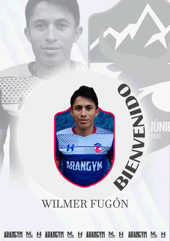 El equipo de El Negrito, Yoro le dio la bienvenida a Wilmer Fugón.