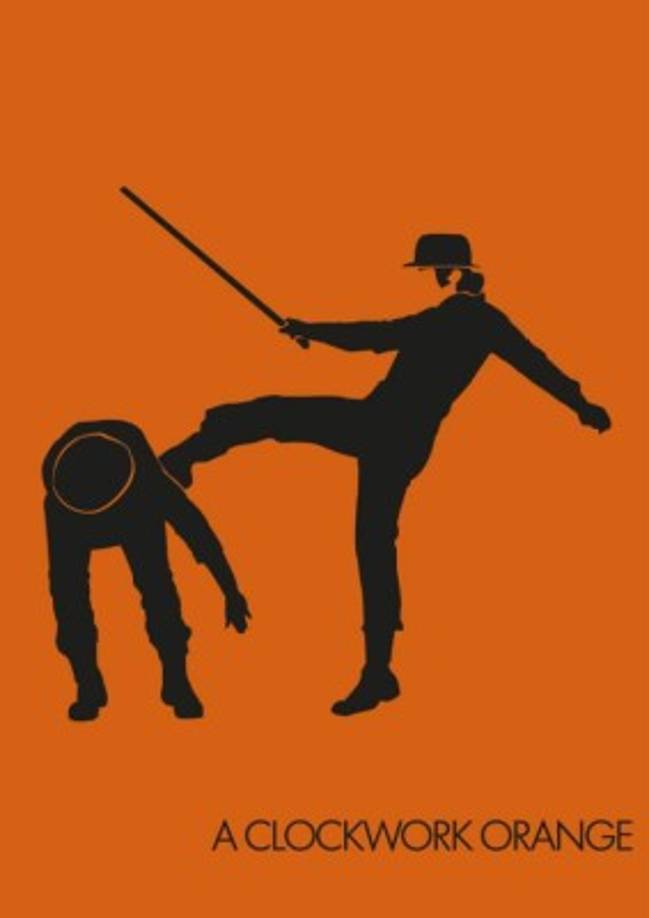 En 1971 A Clockwork Orange ( La naranja mecánica); obra distópica y de ciencia ficción basada en la novela homónima de 1962 de Anthony Burgess. Fue escrita, producida y dirigida por Kubrick. La adaptación fílmica exhibe a Alex Delarge, un joven sociópata y violento que junto a su pandilla representan el estado puro de la ultraviolencia;uno de los tópicos esenciales de la película. La naranja mecánica fue la primera cinta de ciencia ficción en ser nominada en su categoría a los premios Óscar, a parte de tres nominaciones más, de las cuales no ganó ninguna.