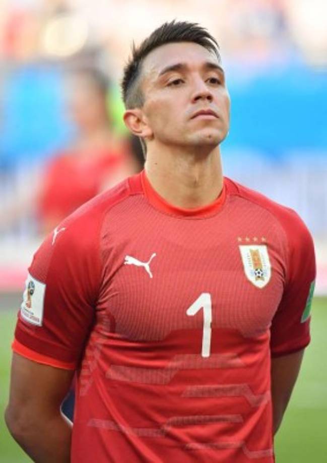 Portero Fernando Muslera (Uruguay). Foto AFP