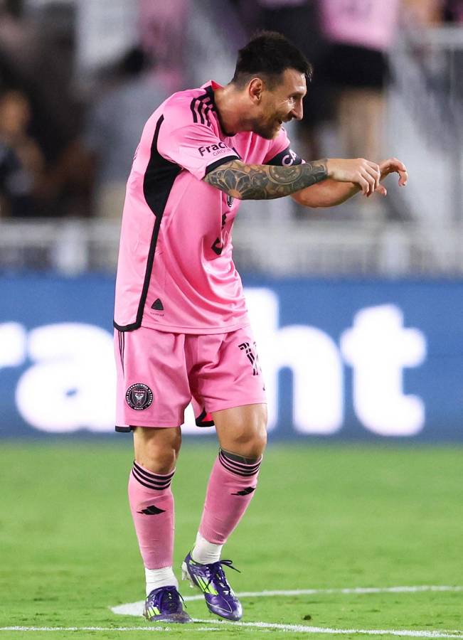 Así celebró Messi su golazo contra el Atlanta United.