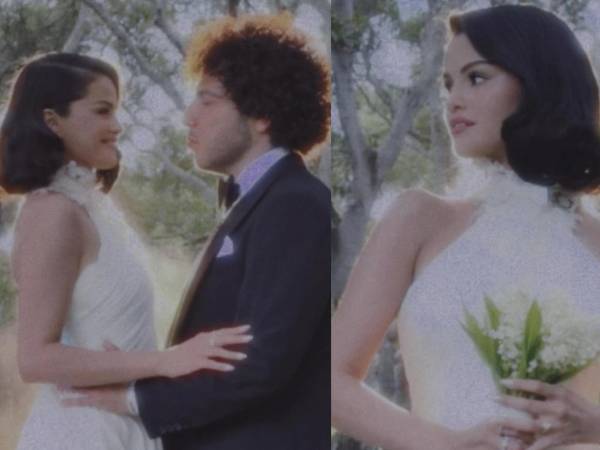 Selena Gómez lució como una novia hermosa, delicada y clásica en su boda con Benny Blanco.