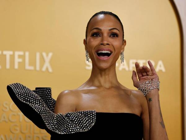 La actriz Zoe Saldaña durante la pasada gala de los SAG Awards.