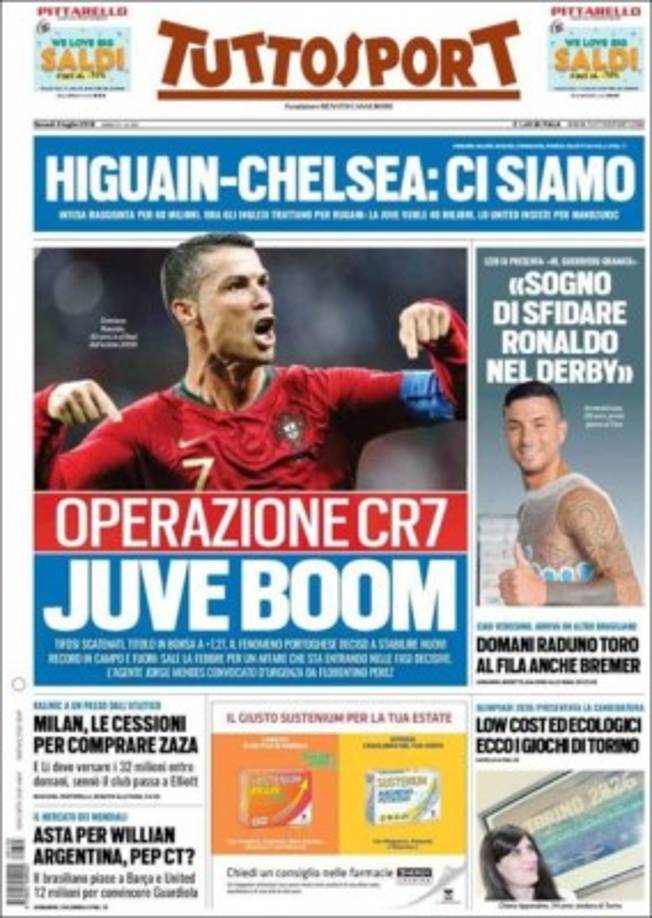 Tuttosport de Italia.