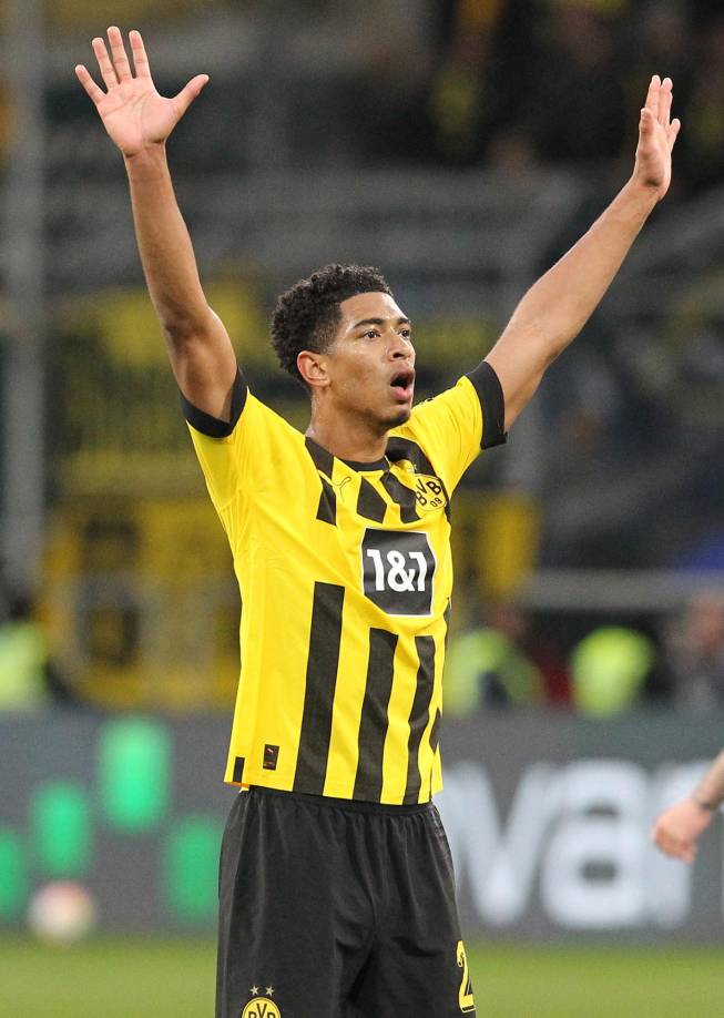 13. El jugador de Inglaterra y del Borussia Dortmund, Jude Bellingham.