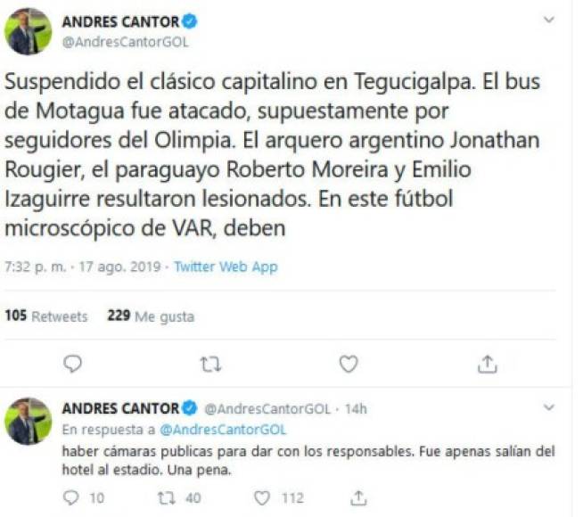 El periodista Andrés Cantor de Argentina.