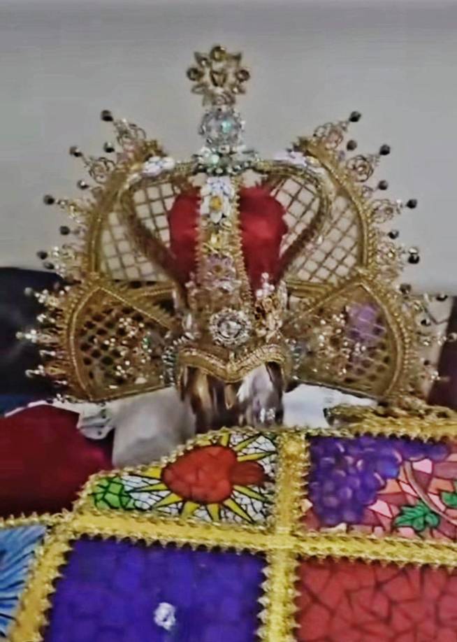 Brittany Marroquín se inspiró en la Virgen de Susyapa, por ser un símbolo santo en el corazón de todos los hondureños. 