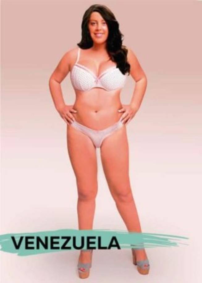 La 'mujer ideal' en Venezuela. Foto: Estudio Online Superdrug
