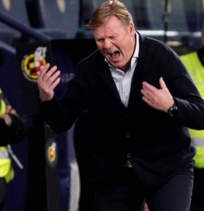 Ronald Koeman estaba enfadado luego que le empataron en la recta final del juego.