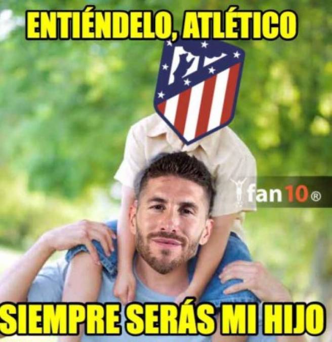 Sergio Ramos una vez más le anotó al Atlético.