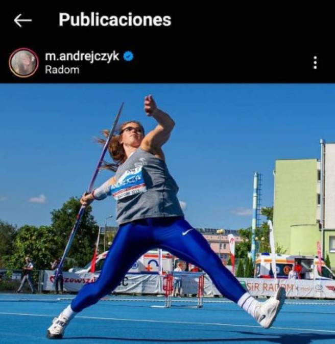 m.andrejczyk es la cuenta de Instagram de la joven polaca que ha decidido poner en subasta la medalla que logró en Tokio 2020.